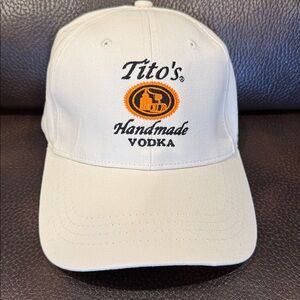 NWOT Tito's Vodka Beige Hat